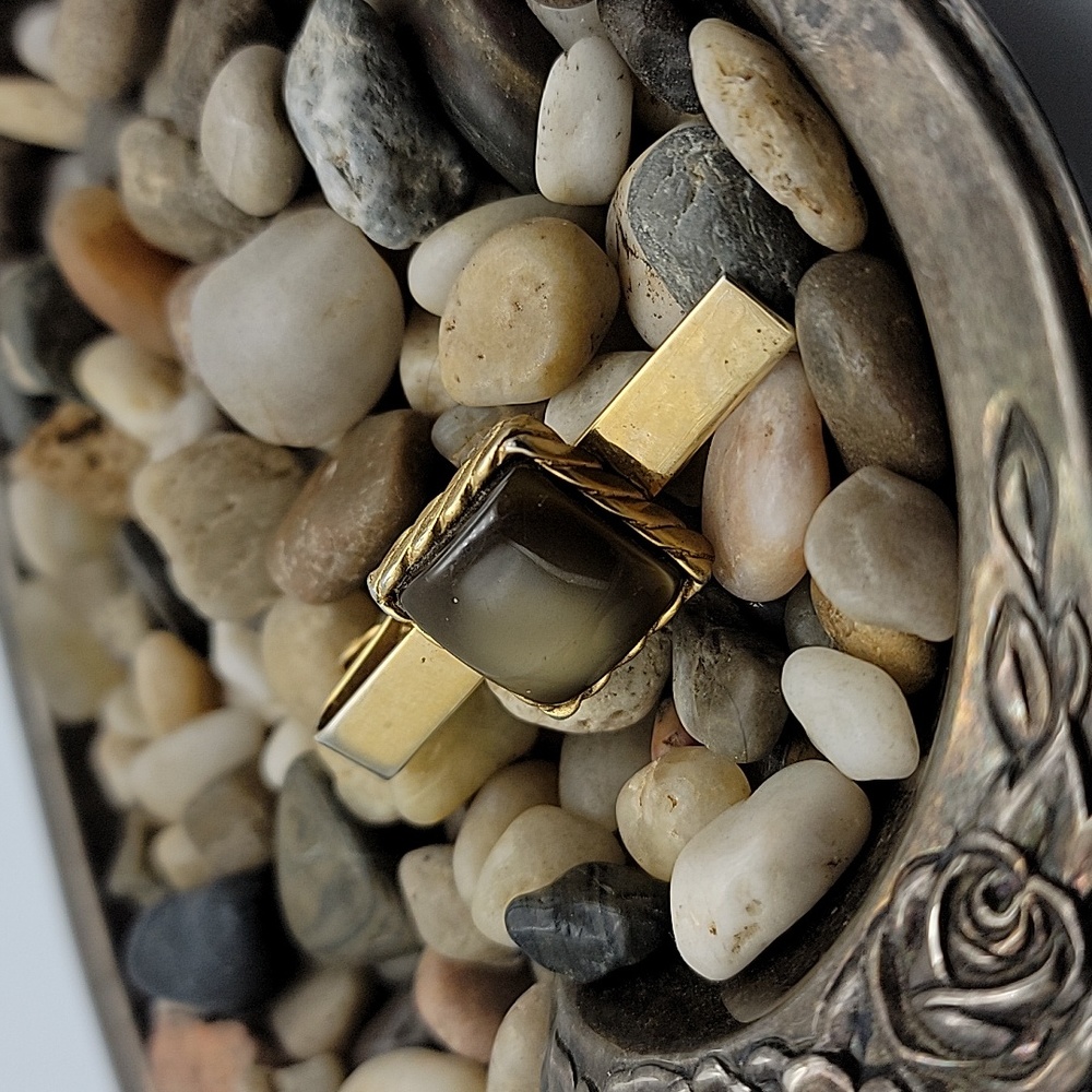 Tigers Eye tie clip